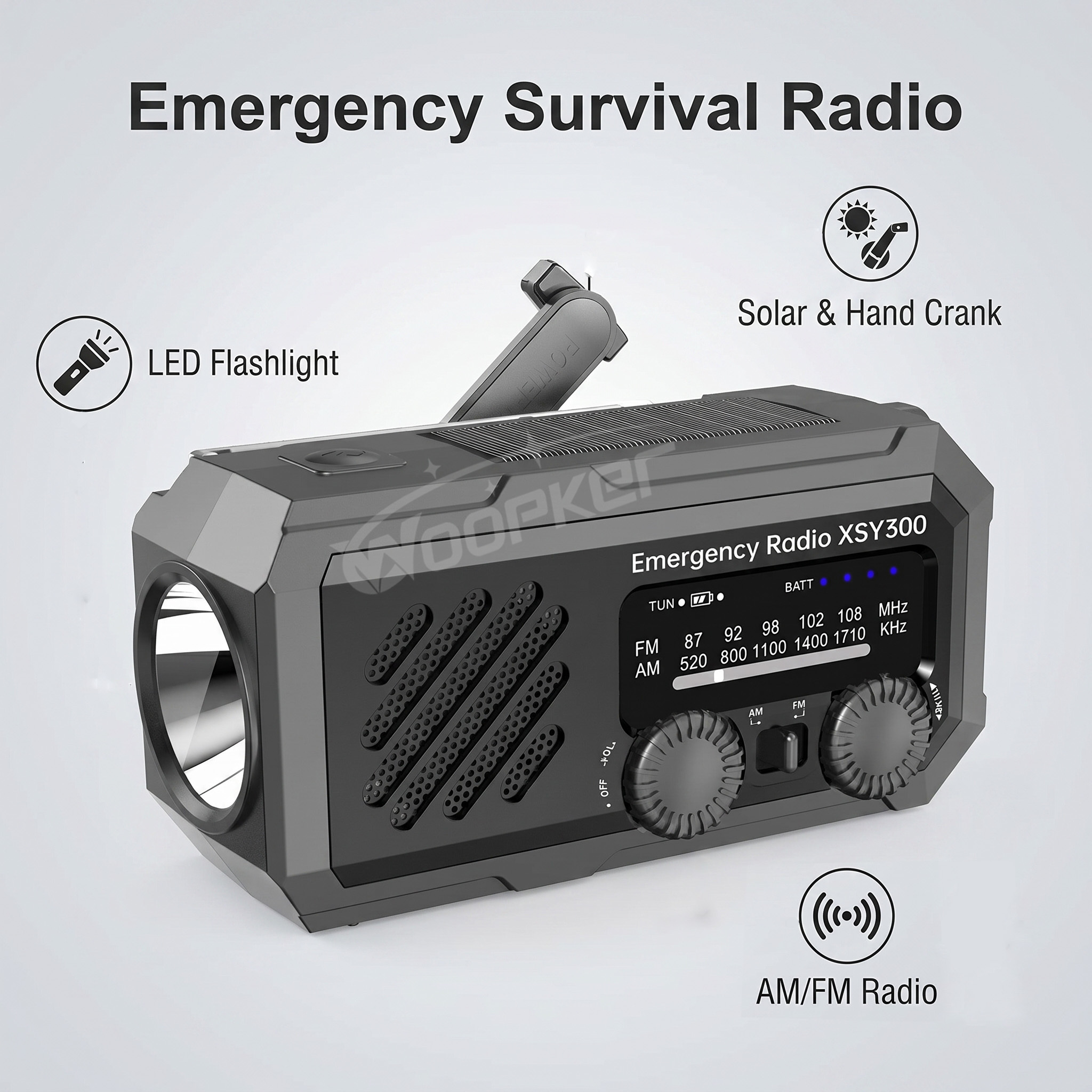 WOOPKER portable radio Solar H - Emergency Radio Solar 리뷰 및 가격
