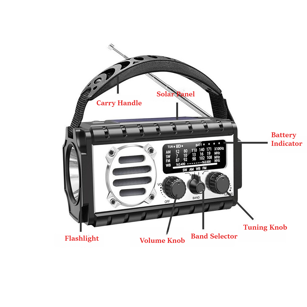 Portable Solar Hand Crank Emer - Emergency Radio Solar 리뷰 및 가격