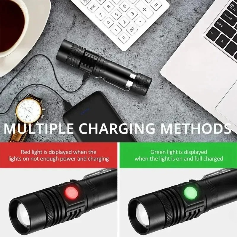 T6 LED Rechargeable Flashlight - Outdoor Adventure Hunt 리뷰 및 가격