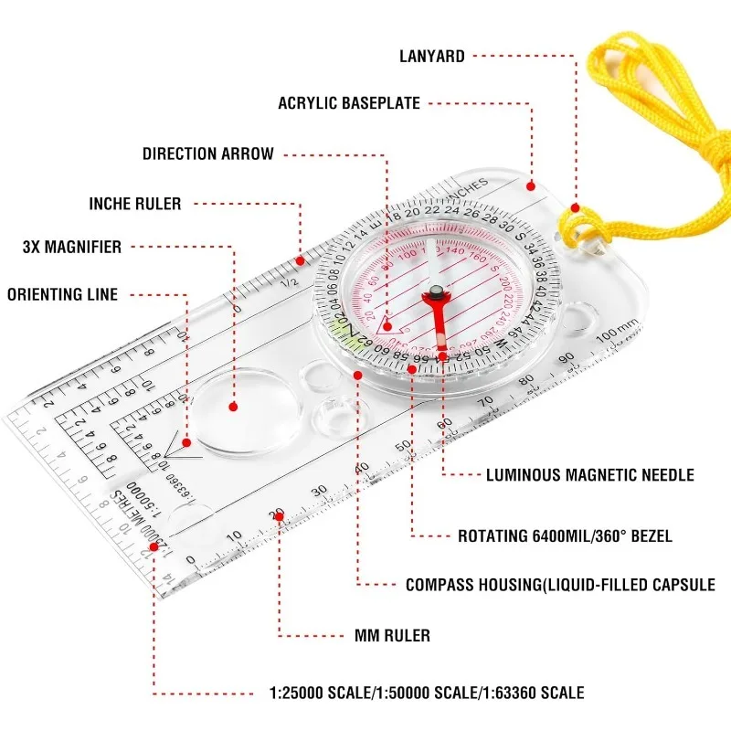 DC40-3A Compass Navigation Map - Map Compass Orienteering 리뷰 및 가격