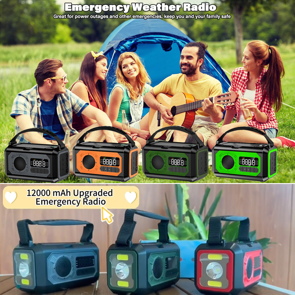 12000mAh Weather Radio AM/FM/N - Emergency Radio Solar 리뷰 및 가격