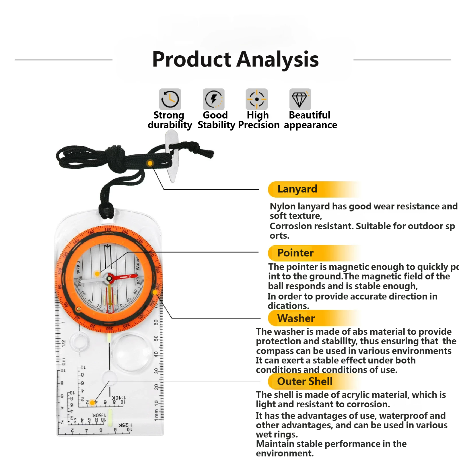 Outdoor cycling, camping, spor - Map Compass Orienteering 리뷰 및 가격