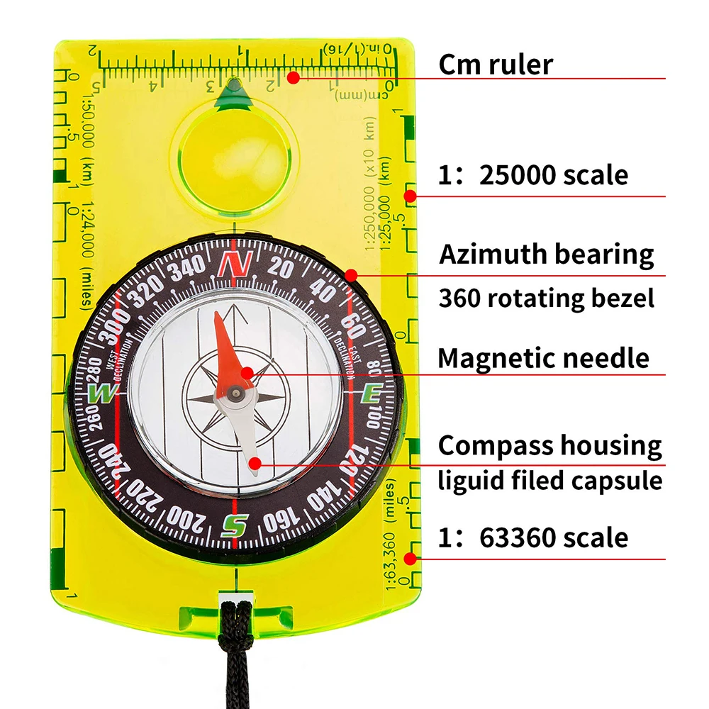 Waterproof Compass Outdoor Gad - Map Compass Orienteering 리뷰 및 가격