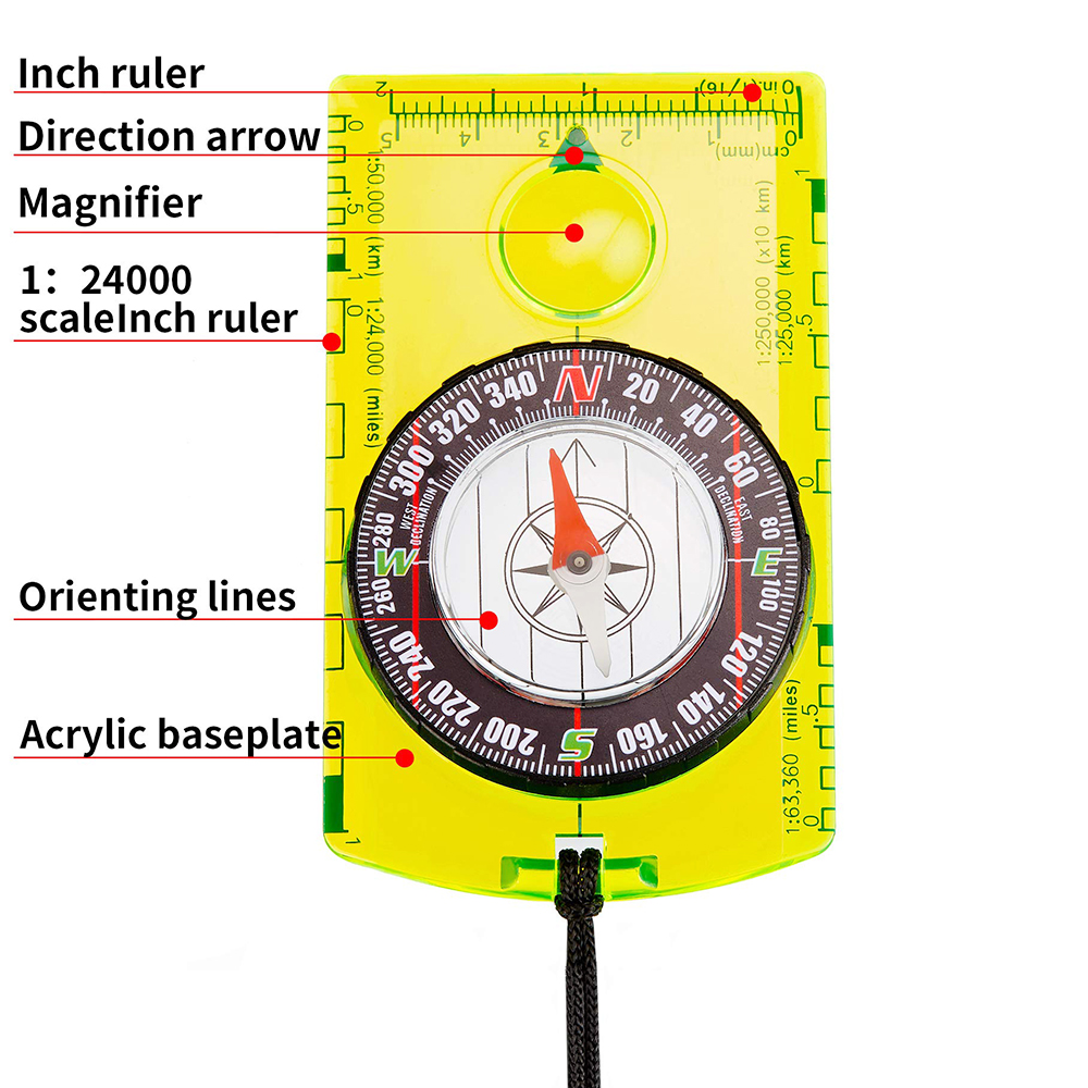 Waterproof Compass Outdoor Gad - Map Compass Orienteering 리뷰 및 가격