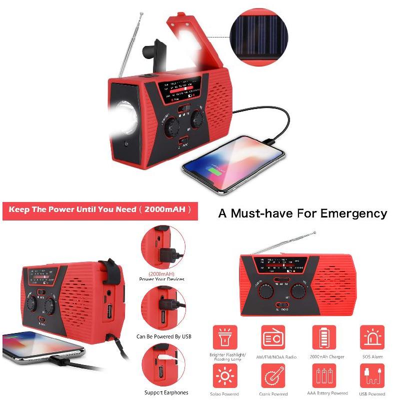 Emergency Solar Hand Crank Rad - Emergency Radio Solar 리뷰 및 가격