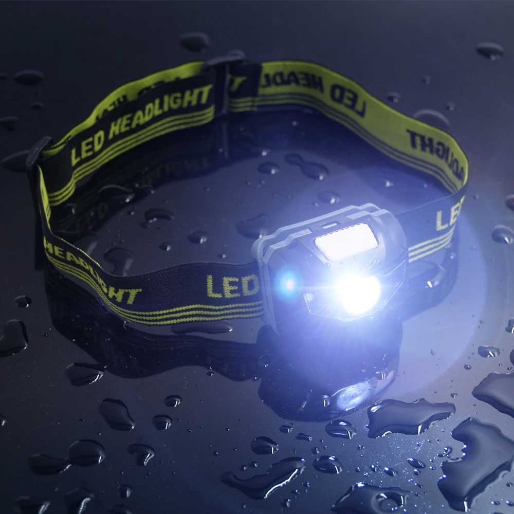 White Red LED Headlight Use AA - Outdoor Adventure Hunt 리뷰 및 가격