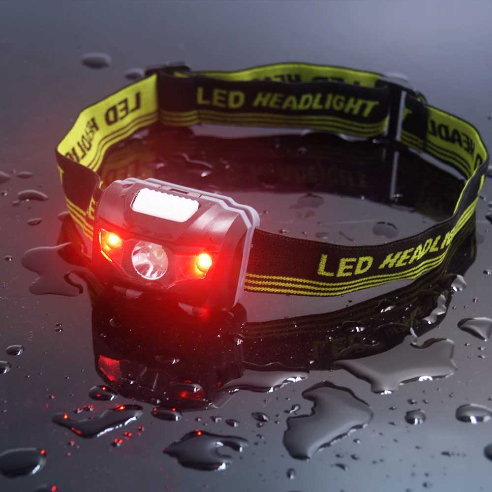 White Red LED Headlight Use AA - Outdoor Adventure Hunt 리뷰 및 가격