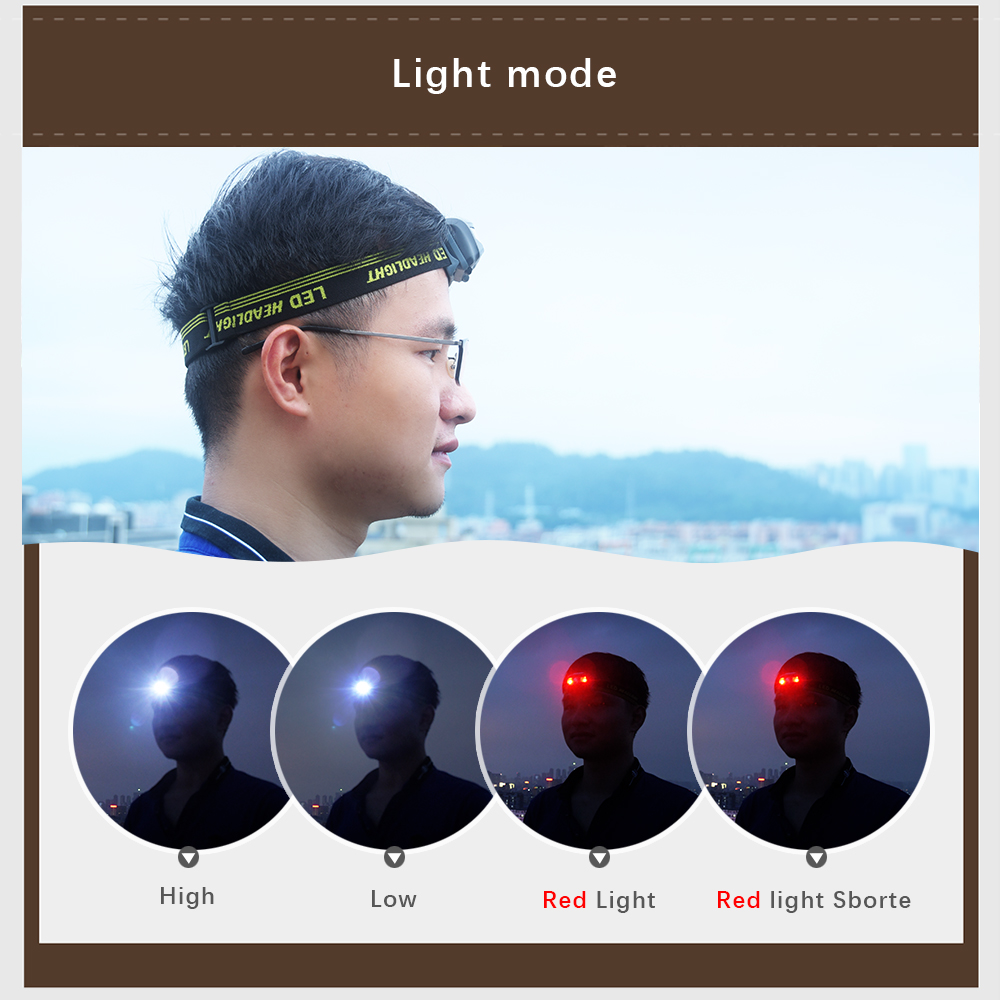 White Red LED Headlight Use AA - Outdoor Adventure Hunt 리뷰 및 가격
