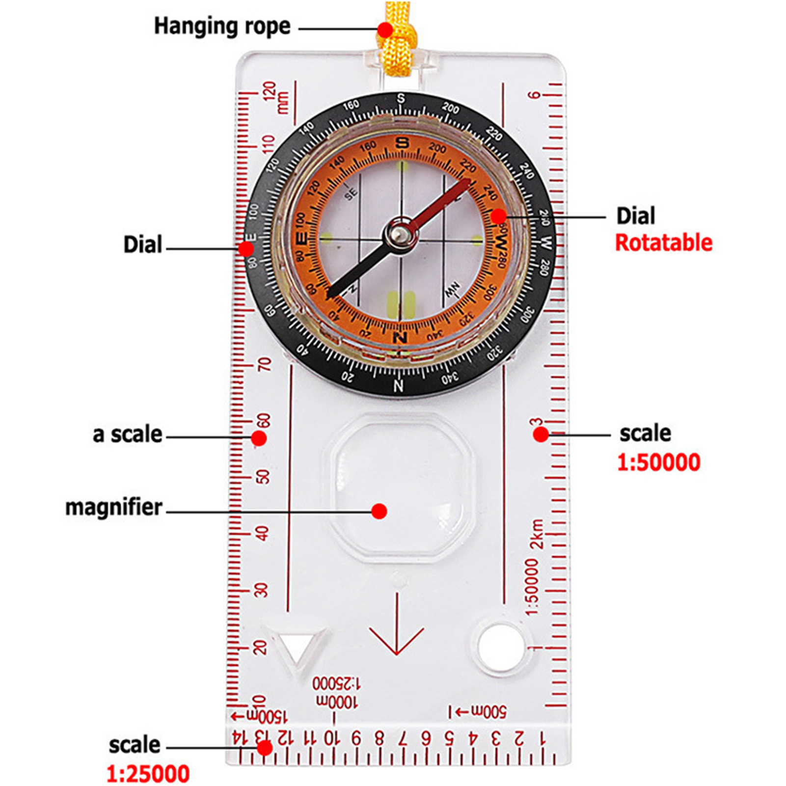 Orienteering Compass Ruler Cro - Map Compass Orienteering 리뷰 및 가격