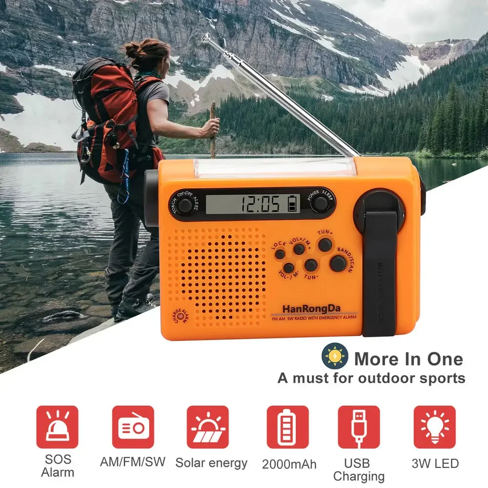 Portable AM/FM/SW Weather Radi - Emergency Radio Solar 리뷰 및 가격