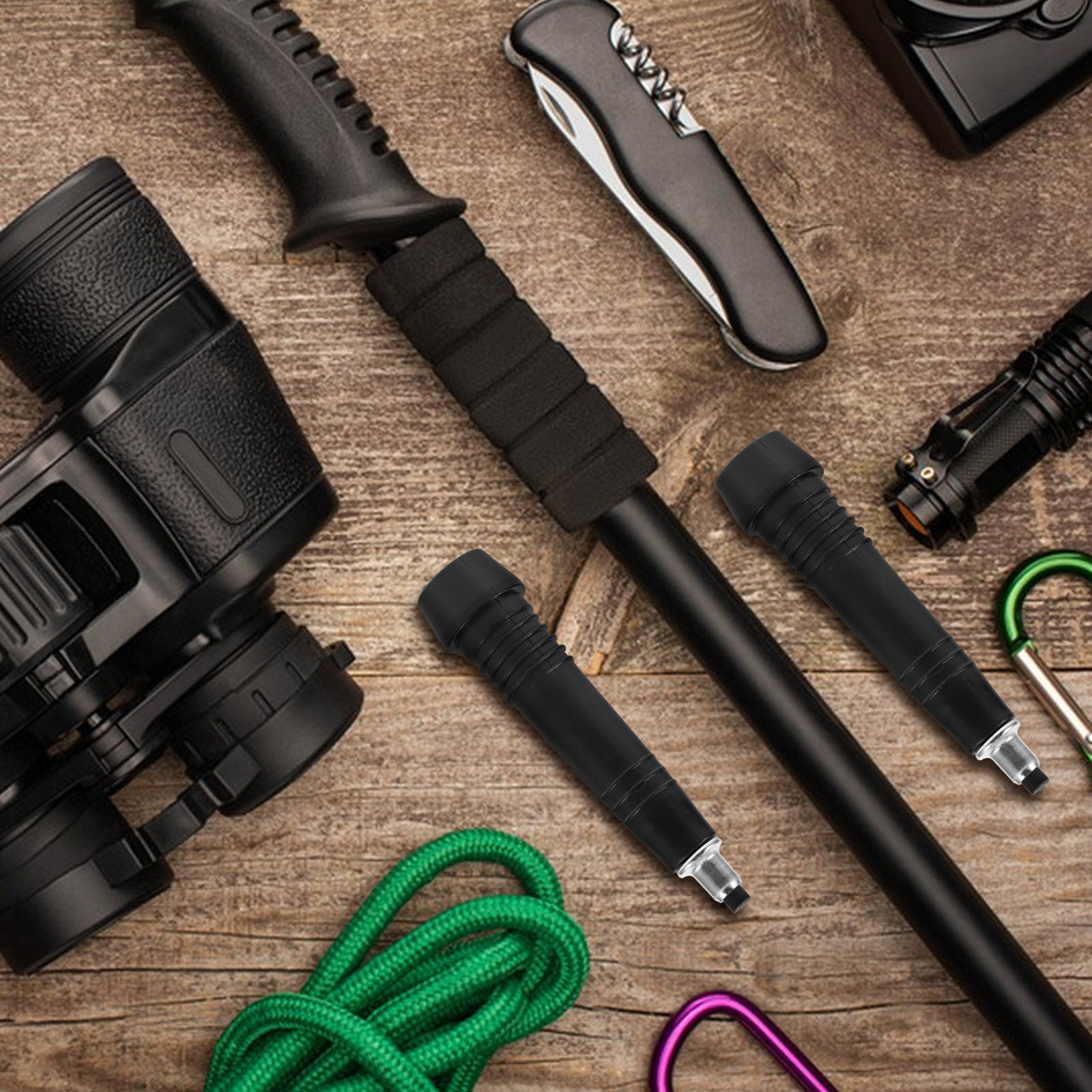 2Pcs Robust Steel Trekking Pol - Outdoor Adventure Walks 리뷰 및 가격