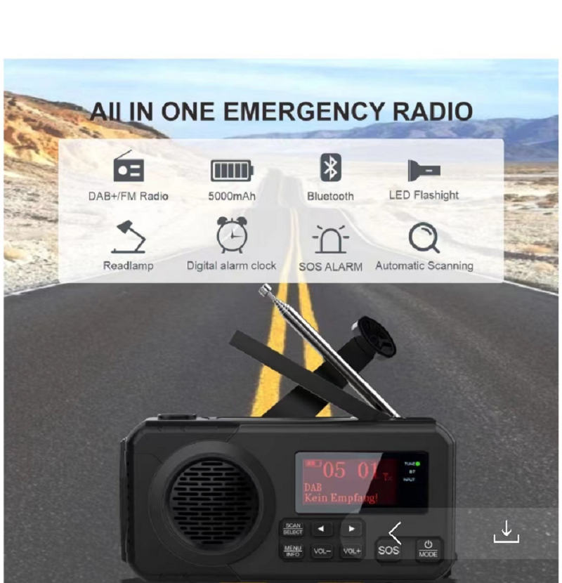 DAB/DAB+/FM Digital Radio with - Emergency Radio Solar 리뷰 및 가격