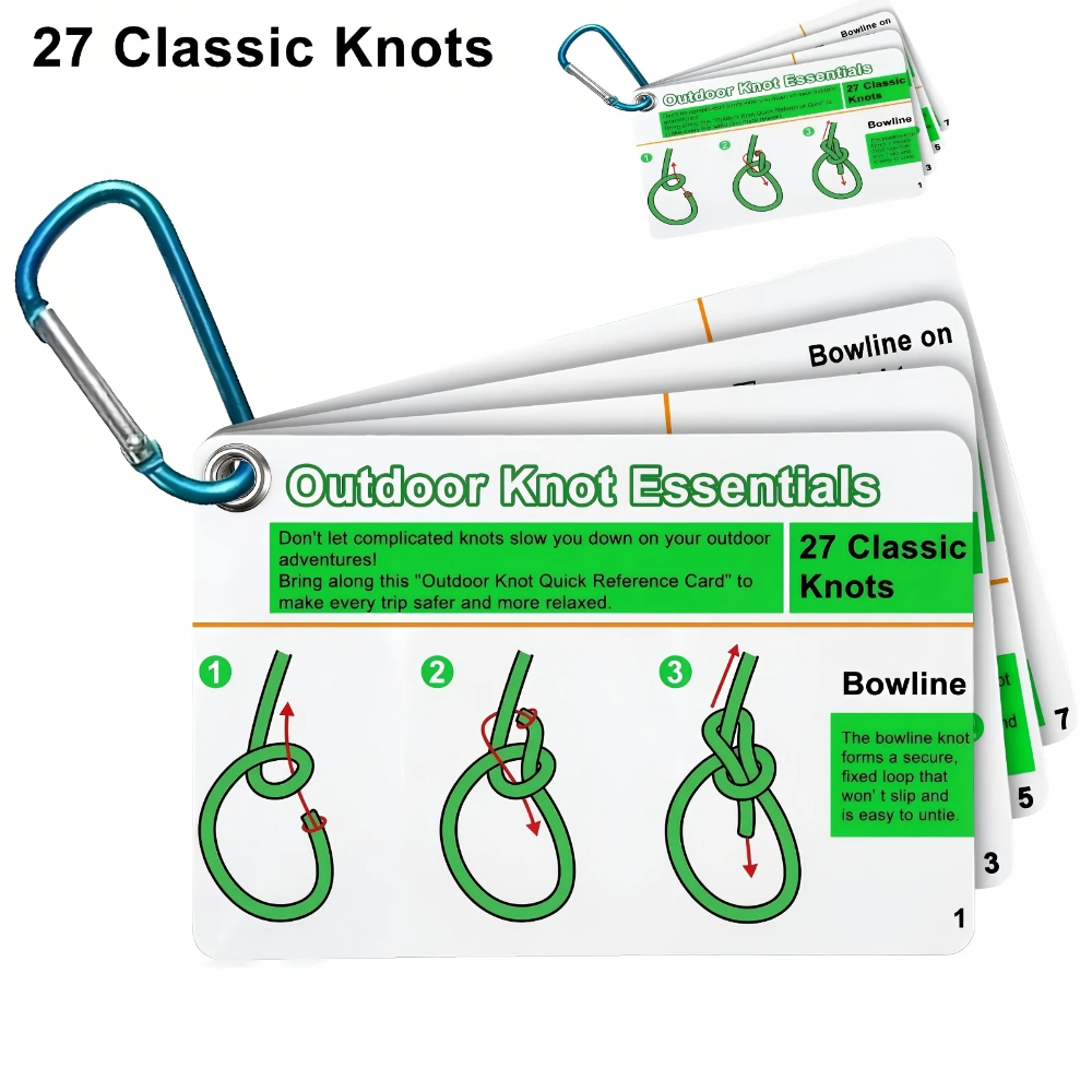 Outdoor Knot Tying Guide Cards - Outdoor Adventure Guide 리뷰 및 가격