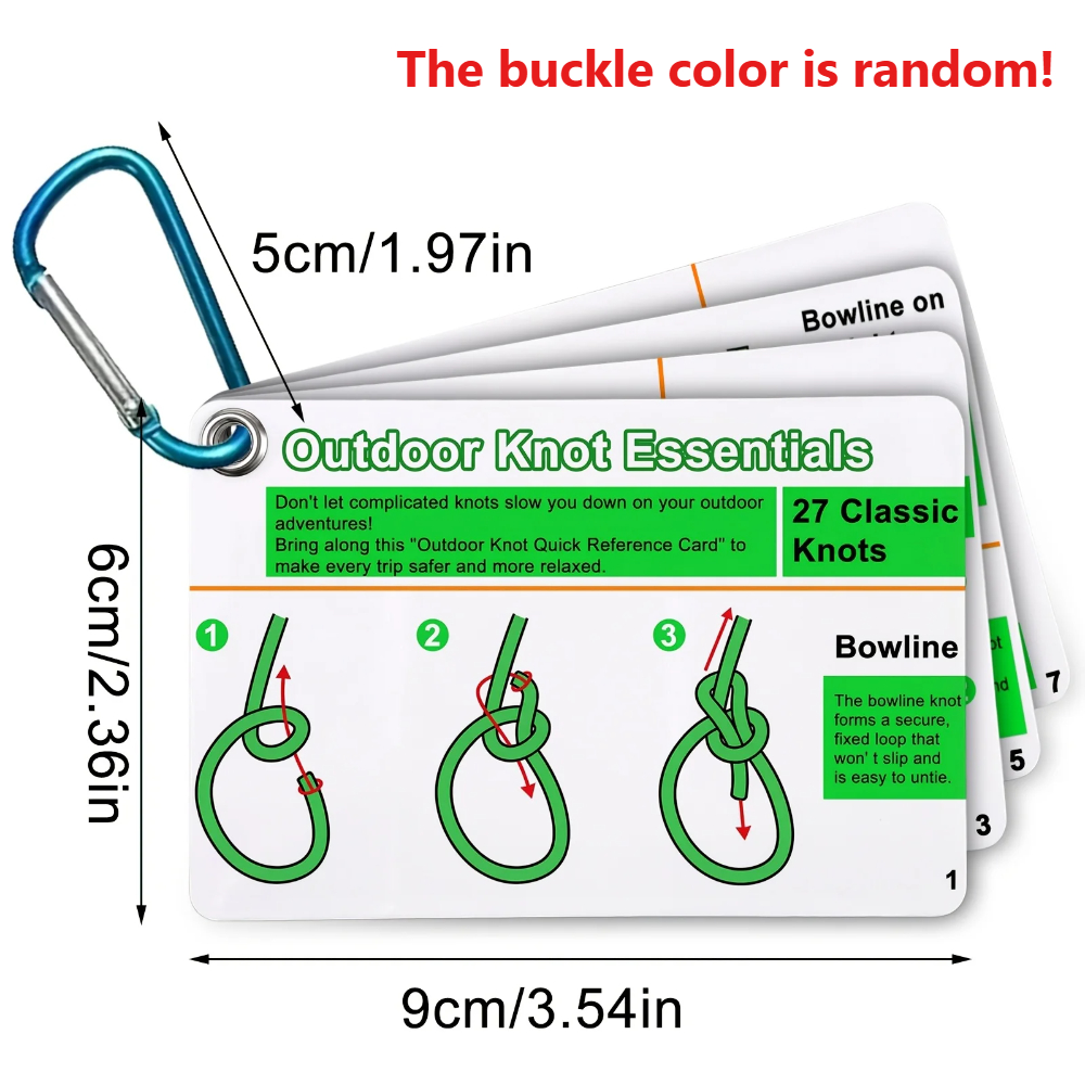 Outdoor Knot Tying Guide Cards - Outdoor Adventure Guide 리뷰 및 가격