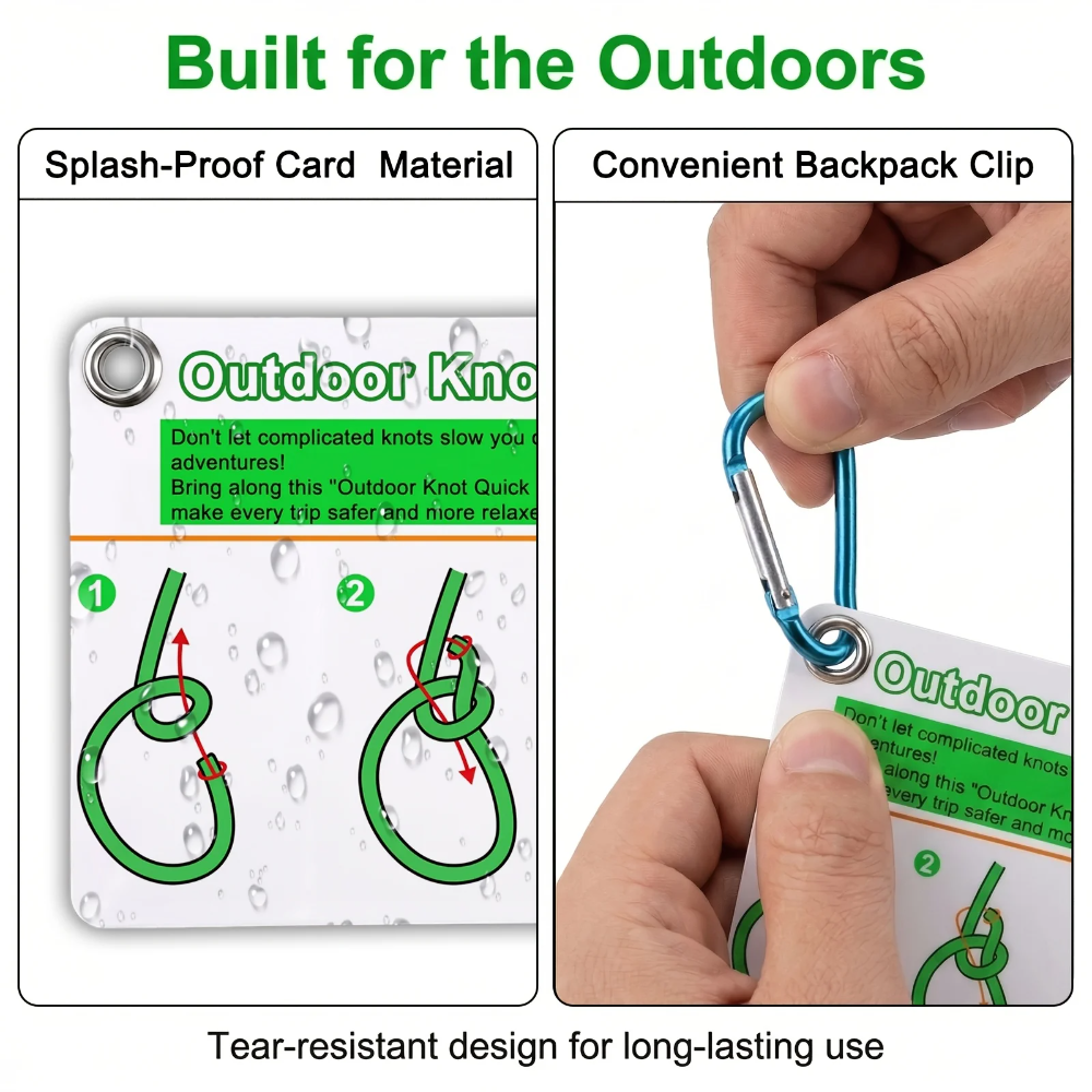 Outdoor Knot Tying Guide Cards - Outdoor Adventure Guide 리뷰 및 가격