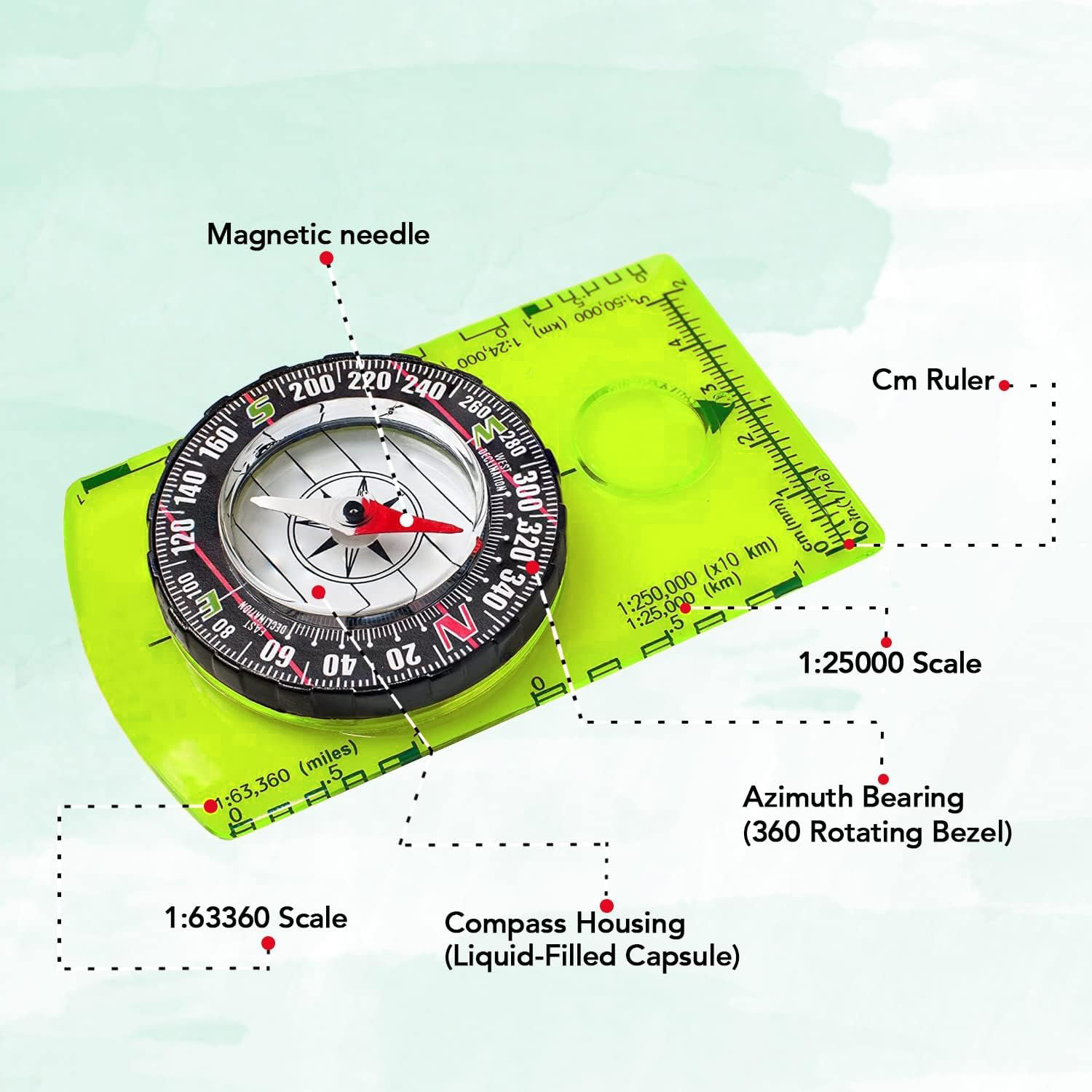YANBIGUO Orienteering Compass  - Map Compass Orienteering 리뷰 및 가격