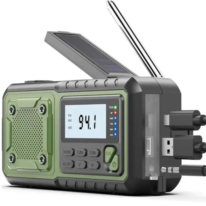 4000mAh Solar Hand Crank Emerg - Emergency Radio Solar 리뷰 및 가격