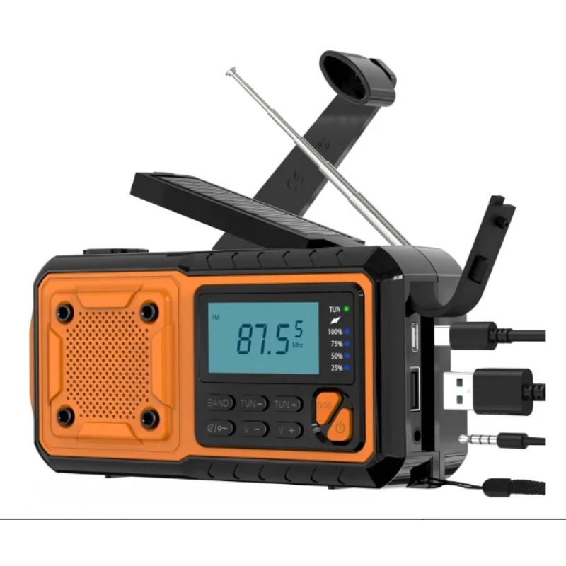 4000mAh Solar Hand Crank Emerg - Emergency Radio Solar 리뷰 및 가격