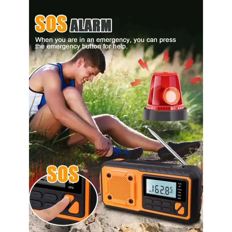 4000mAh Solar Hand Crank Emerg - Emergency Radio Solar 리뷰 및 가격