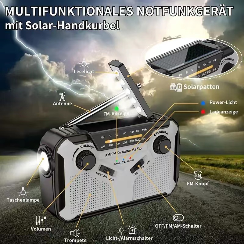 Solar Radio, AM/FM Portable Cr - Emergency Radio Solar 리뷰 및 가격