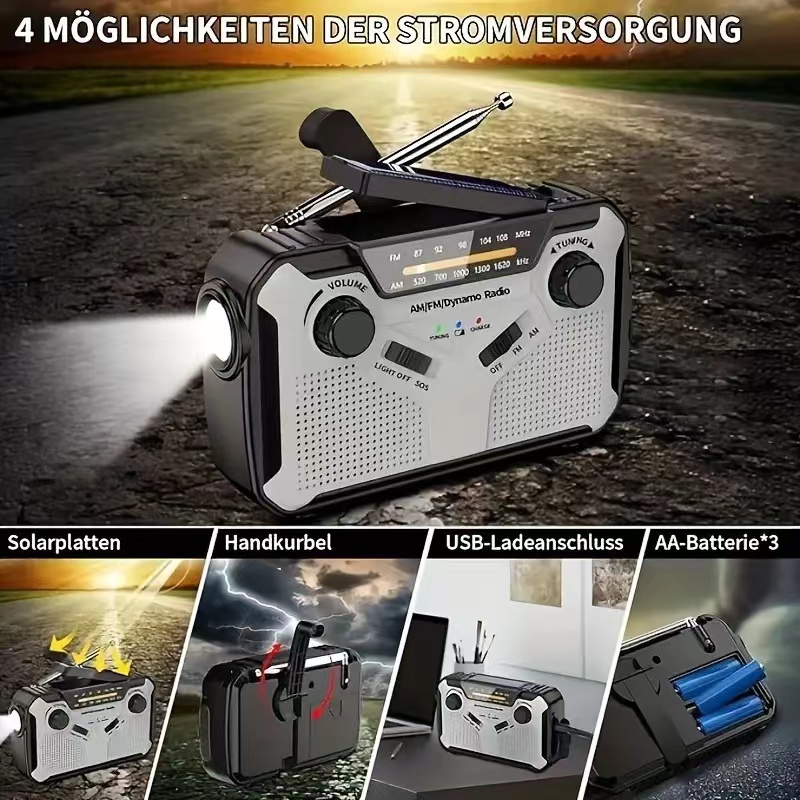 Solar Radio, AM/FM Portable Cr - Emergency Radio Solar 리뷰 및 가격