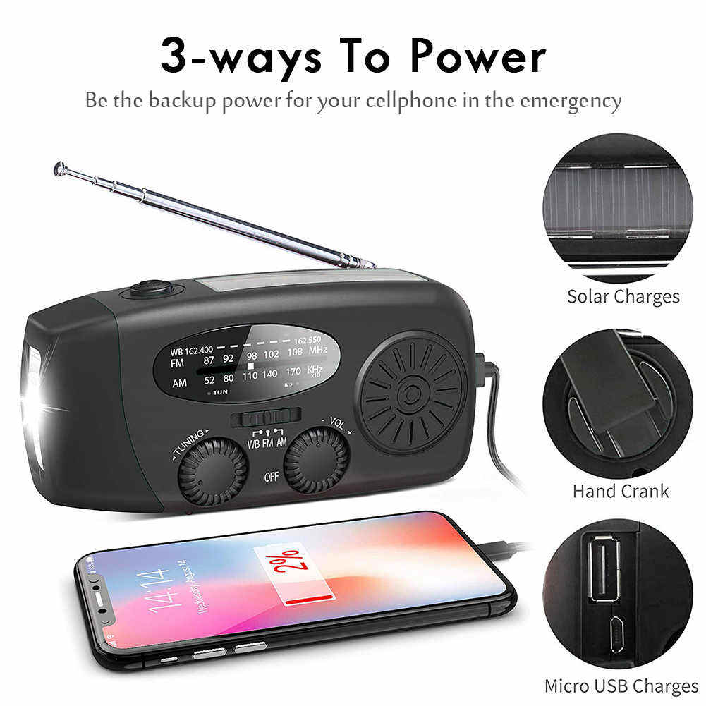 Multifunctional Portable Hand  - Emergency Radio Solar 리뷰 및 가격