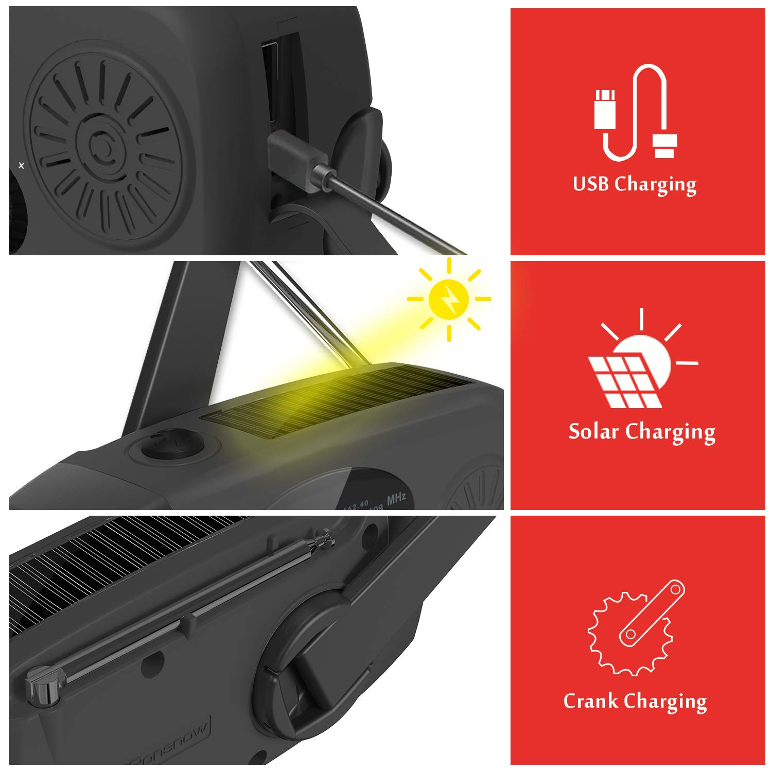 Multifunctional Portable Hand  - Emergency Radio Solar 리뷰 및 가격