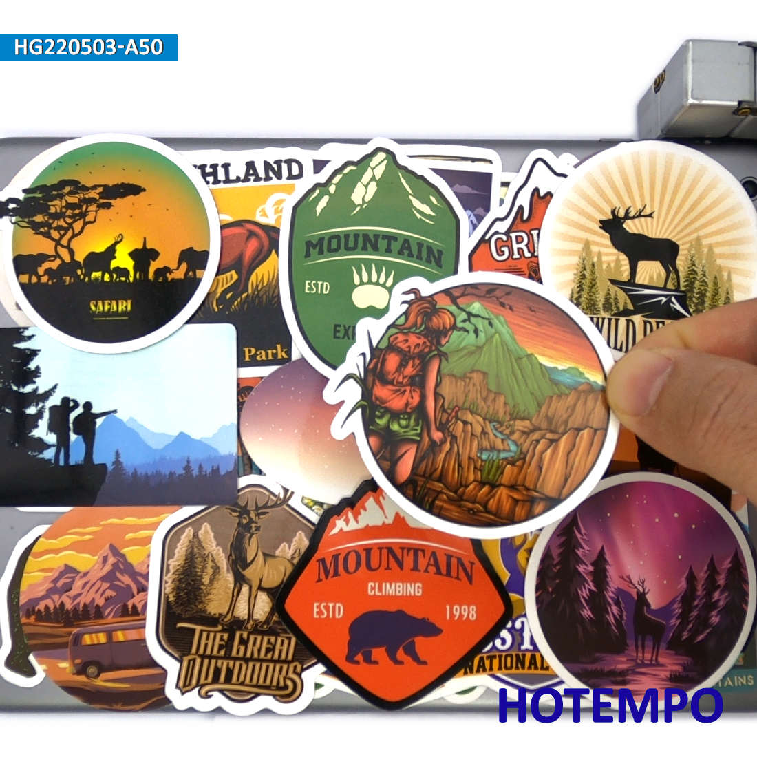 World Travel Stickers Set, Cli - Outdoor Adventure World 리뷰 및 가격